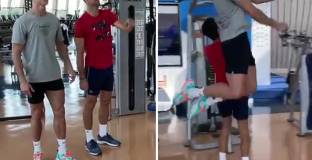 Роналдо и Джокович тренират заедно