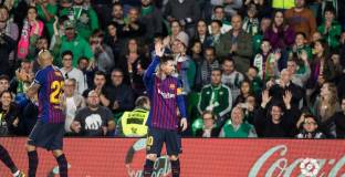 Меси благодари на феновете на Бетис