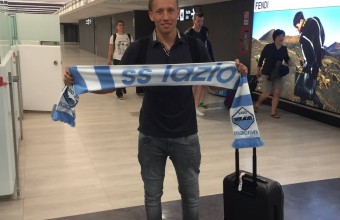 Лацио публикува снимка на Лейва с клубната символика 