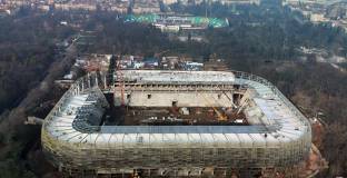 Напредъкът по строежа на стадион 