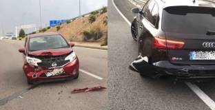 Бензема претърпя пътен инцидент 