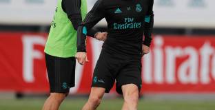 Бейл се върна към тренировки 