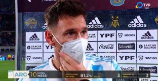 Меси се разплака след победата над Боливия