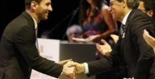 Премиерът на Каталуния към Меси: Никога няма да те забравим