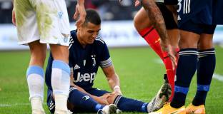 Гол в последните секунди провали Юве срещу Лацио, Роналдо се контузи