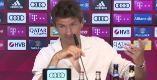   Томас Мюлер се сбогува с Левандовски