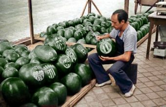 Продавач на дини в Мадрид през 50-те години на миналия век, той гравира щитове на футболни отбори, за да привлече клиенти.