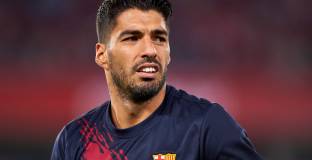 Суарес се сбогува с играчите на Барса