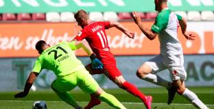 Аугсбург - РБ Лайпциг 1:2 