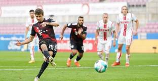 Кьолн затрудни Байерн, но баварците си тръгнаха с трите точки