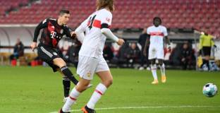 Байерн с труден успех срещу Щутгарт (видео)