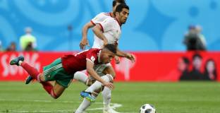 Иран шокира Мароко в добавеното време на мача