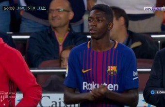 Дембеле пред своя дебют за Барселона. 