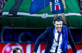 Луис Енрике: „Спомням си една невероятна снимка с нея… след спечелването на ШЛ, когато забивах знамето на Барса. Надявам се да направя същото с ПСЖ. Дъщеря ми няма да бъде там физически, но ще бъде та