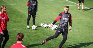 Митко Бербатов се включи в днешната тренировка на ЦСКА