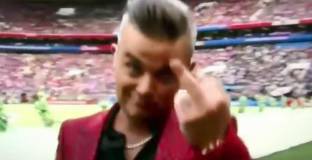 Роби Уилямс с провокация по време на откриването на Световното