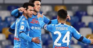 Наполи се класира за ½-финалите след успех над Специя (видео)