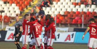 Бурна радост за играчите на ЦСКА след победата в Разград (видео)