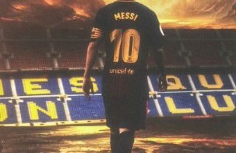 Меси, единственият патрон на Барса в мача с Реал Бетис днес. 