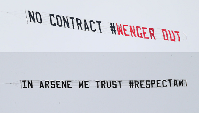 Фенове развяха противоречиви банери над Дъ Хоутърнс 