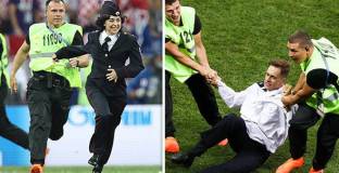 Осъдиха нахлулите на терена членове на Pussy Riot 