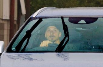 Златан на базата в Карингтън тази сутрин. 