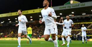 Ман Сити с четири в Норич