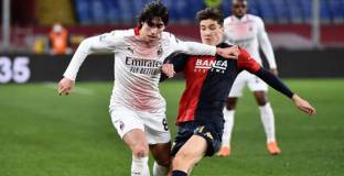 Милан с грешна стъпка срещу Дженоа, Интер грабна трите точки в дербито с Наполи (видео)