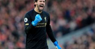 Алисон установи рекорд, отдавайки трета асистенция на Салах