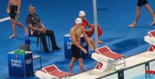 Мицин е на 21-о място на 400 метра свободен стил на Игрите