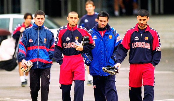 90-те. Карлес Бускетс, Луис Енрике, Жозе Моуриньо, Хосеп Гуардиола. 