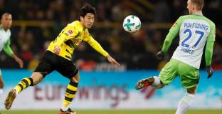 Дортмунд губи точки срещу Волфсбург, Обамеянг не игра (видео)