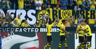 И без Дембеле, Дортмунд зарадва феновете си с успех (видео)