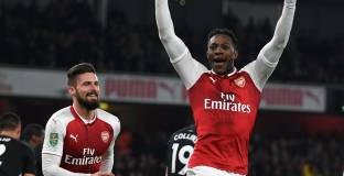 Арсенал на полуфинал през Уест Хем (видео)