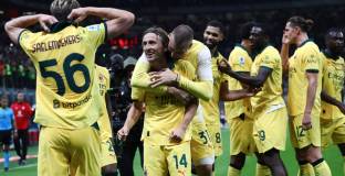 Модрич отбелязва дебютния си гол при победата на Милан над Болоня 