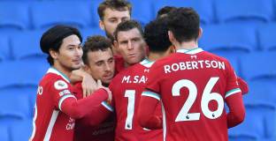 Късна дузпа и равен за Брайтън срещу Ливърпул (видео)