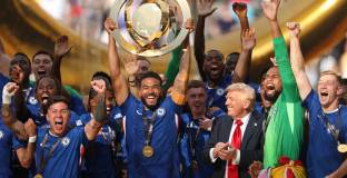 Тръмп връчи трофея на играчите на Челси