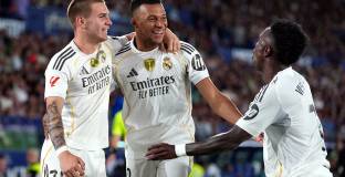 Дубъл на Мбапе осигури на Реал Мадрид шеста поредна победа