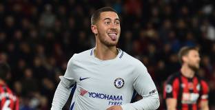 Азар вкара за победата над Борнемут (видео)