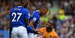 Евертън - Уувърхемптън 3:2 