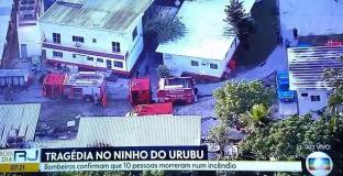 Десет човека загинаха при пожар на базата на Фламенго