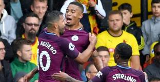 Агуеро с хетрик в победата с шест над Уотфорд