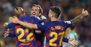 Дубъл и асистенция на Гризман помогнаха на Барселона да разгроми Бетис