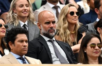 Гуардиола дойде на мача на Зверев. 