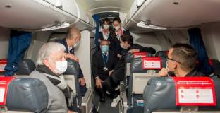 Самолетът на Атлетик не успя да кацне в Мадрид и се върна в Билбао