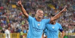  Холанд откри сметката си за Манчестър Сити (видео)