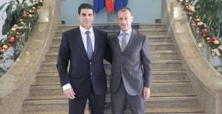 Гонзо посрещна Чеферин за предстоящата гала вечер „100 години български футбол“