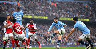 Сити взе равен от десет от Арсенал