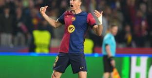 Лева се изравни с Неймар по голове за Барса