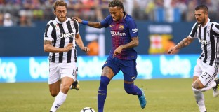 Дубъл на Неймар донесе победата на Барса над Ювентус 